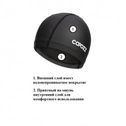 Шапочка для бассейна Copozz (черный)